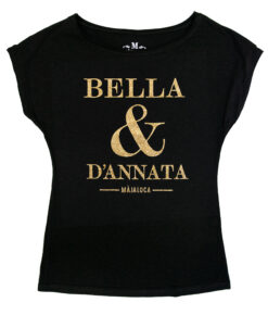 T-shirt moda donna nera