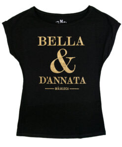 T-shirt moda donna nera